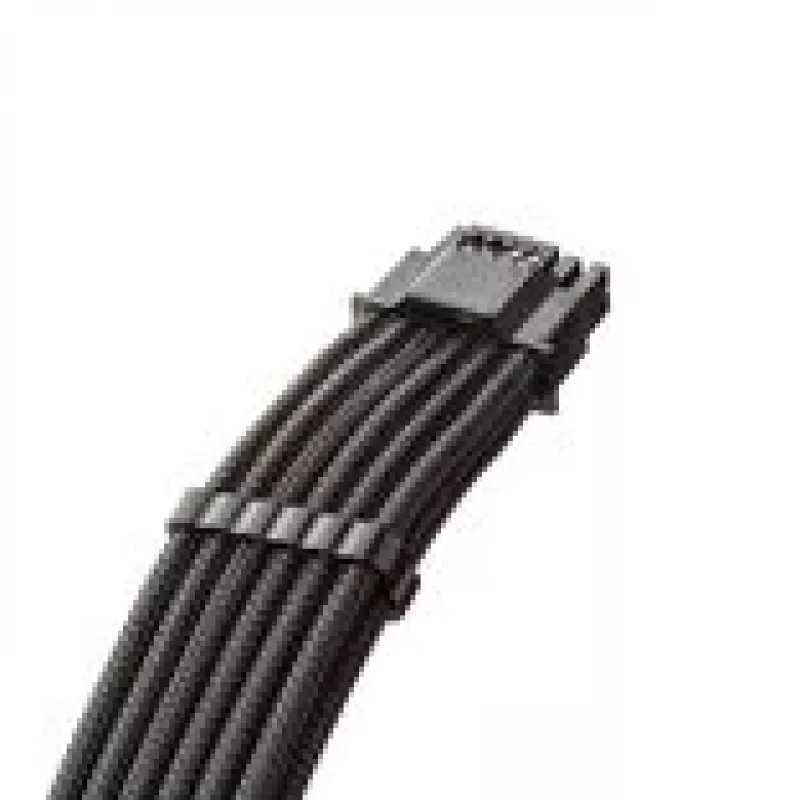 CableMod Universal Pro ModMesh 16-pin to 16-pin kabelis, apvalkots, StealthSense - melns, 60 cm