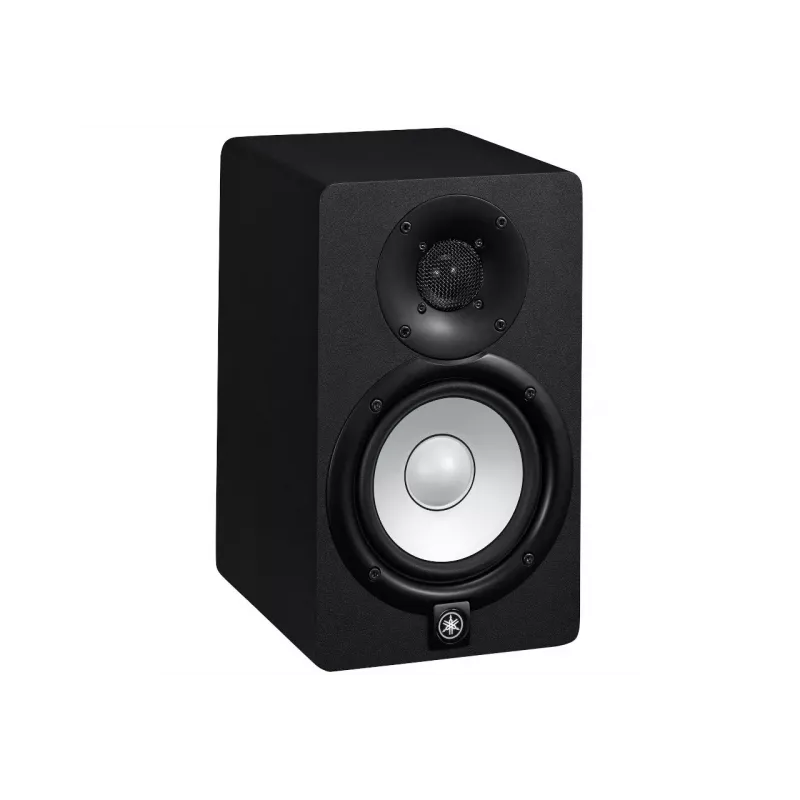 2 joslu skaļrunis YAMAHA HS5 — 5 collu zemfrekvences skaļrunis, 1 collas augstfrekvences skaļrunis, 70 W RMS, 54–30000 Hz, vadu, XLR ieeja, MDF korpuss
