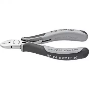 Knipex elektronikas sānu griezēji, gar. 115 mm, forma 0, ar slīpumu, mazs, spoguļpulēts