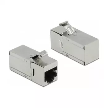 DeLOCK Keystone modulis RJ45 ligzda – RJ45 ligzda Cat.6A 90° leņķī