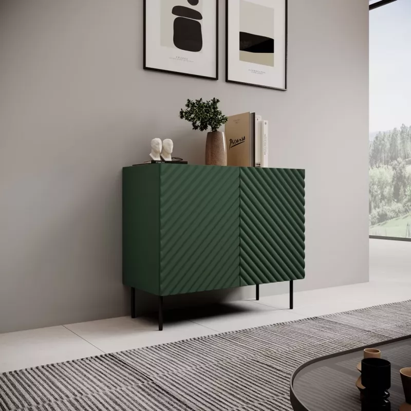 2D kumode ONDA 98x45xH85 zaļš