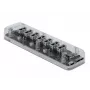 USB centrmezgls DeLOCK 64088 caurspīdīgs USB 3.2 Gen 1 Micro-B