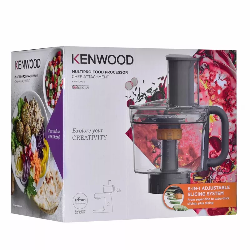 Blendera uzgalis Kenwood KAH65.000PL — 1.2 L bļoda, melna caurspīdīga