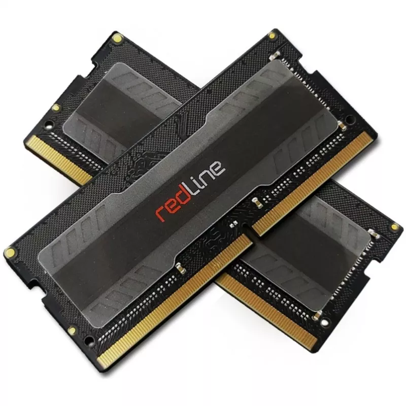 SO-DIMM 16 GB DDR4-3200 (2x 8 GB) Dual-Kit, Memory Melns, MRA4S320NNNF8GX2, Redline, INTEL XMP