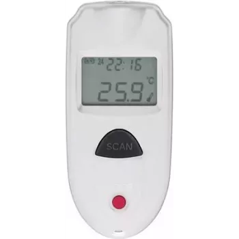 VOLTCRAFT IR 110-1S rokas termometrs melns - balts F, °C -33 - 110 °C iebūvēts displejs (IR 110-1S)