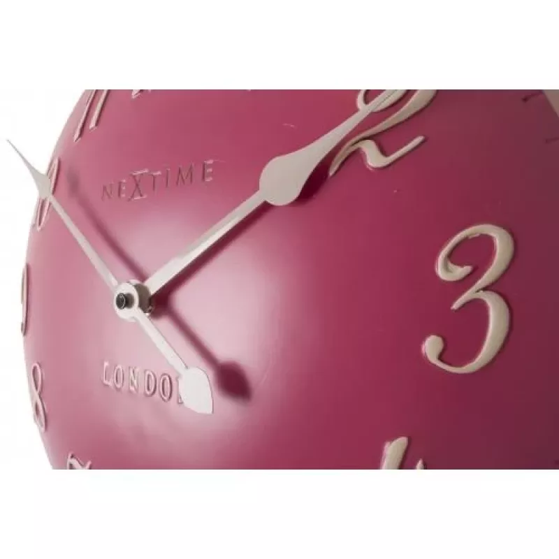 NeXtime klok 3084rz London Arabic, Ø34.5 cm, sienas, rozā/baltā krāsā