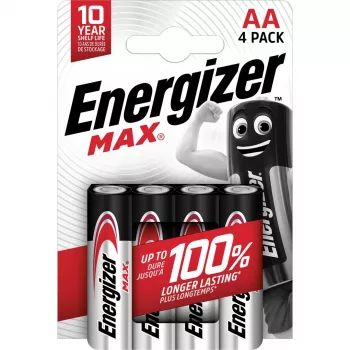 Baterija Energizer Max AA vienreizējās lietošanas sārma baterija, 1,5 V