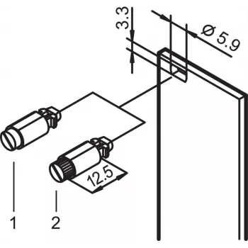 Schroff 1/4 TURN.FSTNR.DEF.LOCK 100 gab. (21101848)