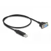 DeLOCK USB 2.0 uz seriālo RS-232 adapteris 50 cm FTDI melnā krāsā