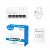 Tīkla slēdzis Cudy GS105U — Nevadāms 5 portu Gigabit Ethernet (10/100/1000), balts, 5 V