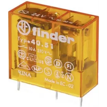 Finder PCB jaudas relejs 24 V maiņstrāva 1,2 VA (40.51.8.024.0000)