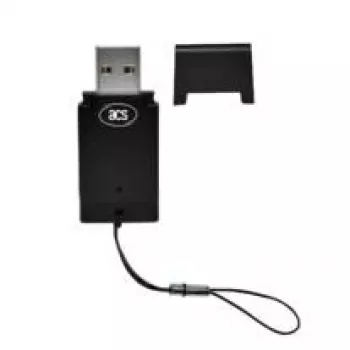 ACS ACR39T-A1 USB viedkaršu lasītājs, melns