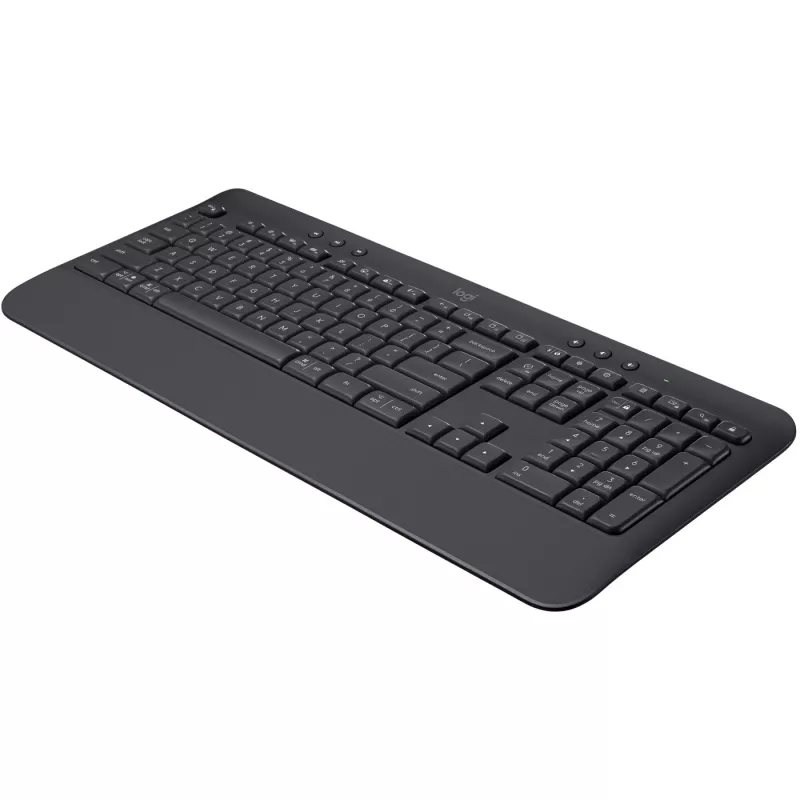 Logitech Signature K650 - Tastatūra - Bezvadu - Bluetooth 5.1 - QWERTY - Spāņu - Grafīts (920-010917)