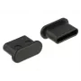 Kontaktligzdas aizsargvāciņš DeLOCK 64014 USB Type-C melns 10 gab.