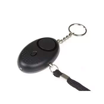 Personīgā signalizācija GUARD YC-003-BL — 120 dB, LED lukturītis, LR41 baterijas, pārnēsājama drošības ierīce