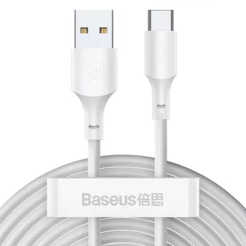 USB kabelis Baseus TZCATZJ-02 1,5 m USB A USB C balts