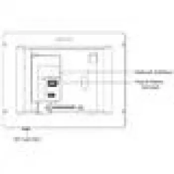 Video domofons Hikvision DS-KH8350-TE1, 7 collu IPS skārienekrāns, PoE, SIP, MicroSD slots, 1024×600, alumīnija korpuss, melns