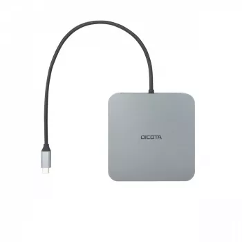 DICOTA D32057 USB Type-C centrmezgls 10000 Mbit/s sudraba krāsā