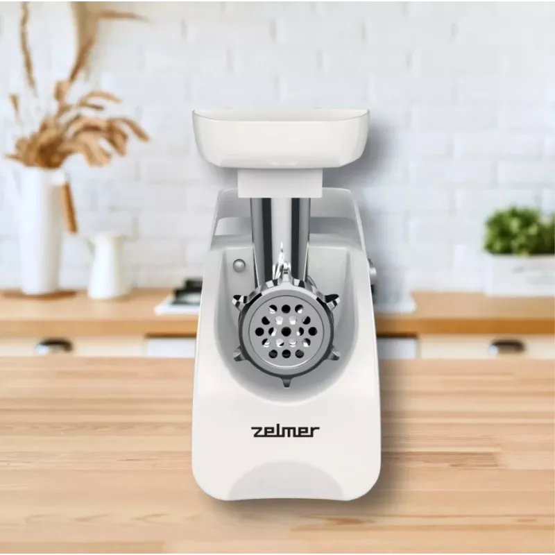 Zelmer ZMM9801B gaļas maļamā mašīna 2200 W nerūsējošais tērauds, balta