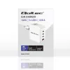 Lādētājs QOLTEC 51828 140W GaN 3×USB‑C PD + 1×USB‑A QC 3.0 – daudzpieslēgvietu ātrā lādētāja