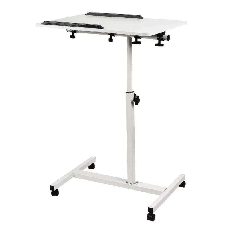 Maclean mobilais galds/klēpjdatora statīvs, balts, augstuma regulēšana 59-89cm, maks. 30kg, MC-121 W
