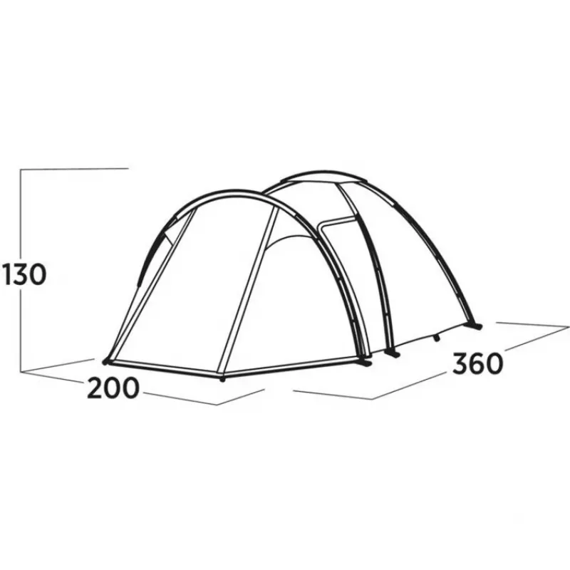 Easy Camp Lomsdal 3 zaļa kupolveida/iglveida telts