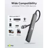 Goobay Slim 5-Portu USB centrmezgls, USB-C™ uz USB-C™/USB-A, USB 3.2 (74460)