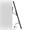 Maclean MC-481 Ultra plakans, plāns TV sienas stiprinājums 37-80 collu plakaniem un izliektiem televizoriem, līdz 75 kg, VESA 600x400 universāls TV stiprinājums