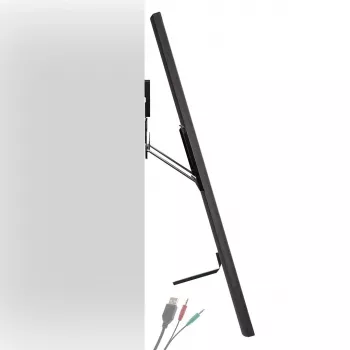 Maclean MC-481 Ultra plakans, plāns TV sienas stiprinājums 37-80 collu plakaniem un izliektiem televizoriem, līdz 75 kg, VESA 600x400 universāls TV stiprinājums