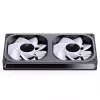 Jonsbo ZB-240BR 120 mm reversās lāpstiņas ARGB PWM 2 gab. korpusa ventilatori - melni