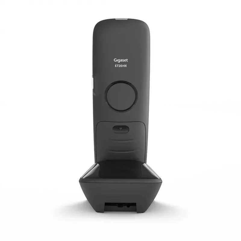Gigaset E720HX Analog/DECT telefons ar zvanītāja ID, melns