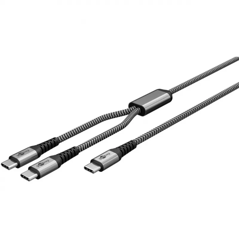 Goobay 75739 USB kabelis, melns