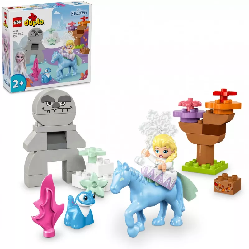 LEGO DUPLO rotaļu komplekts 10418 — Disney Elsa un Bruni Apburtajā mežā, 31 detaļa, no 2+ gadiem