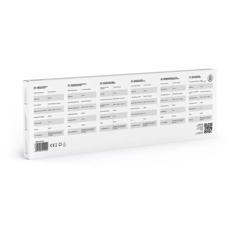 Savio KB-04 tastatūra Mājai/Birojam USB QWERTY UK International Melna