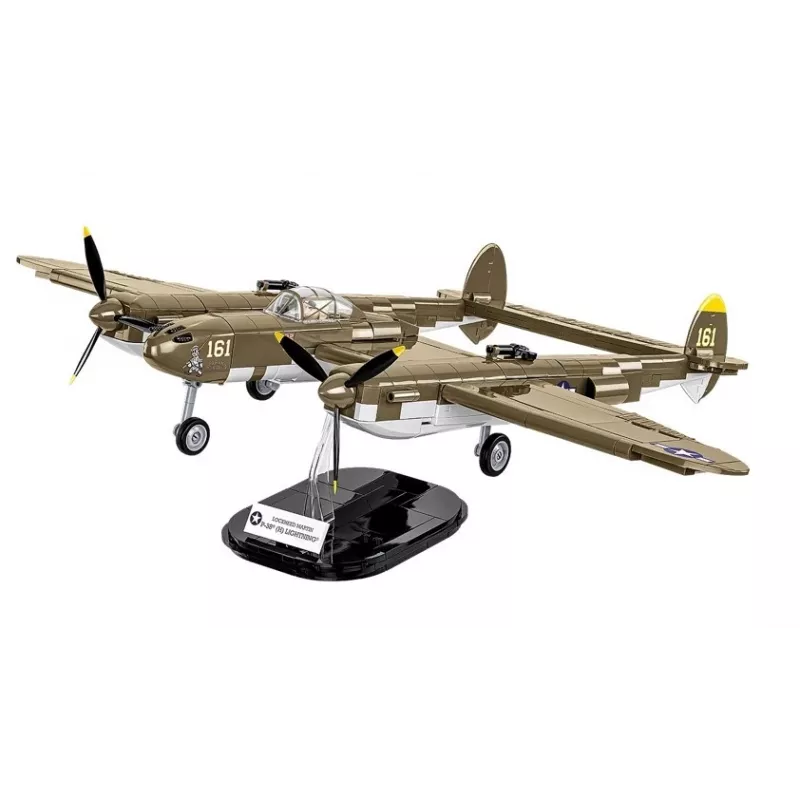 Cobi Building Blocks Lockheed P-38H Lightning komplekts 5763 — mēroga modelis, kolekcionējams lidmašīnas modelis