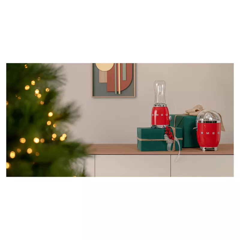 Elektriskā citrusaugļu prese Smeg CJF11RDEU 70 W sarkana nerūsējošais tērauds