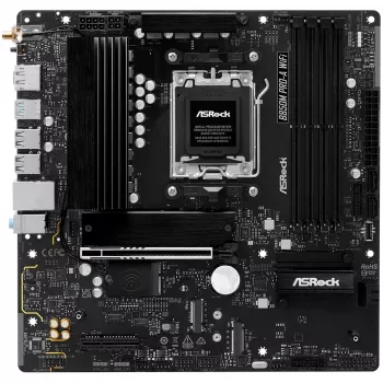 Mātesplate ASRock B850M Pro-A WiFi micro ATX – AMD B850, Ligzda AM5, DDR5, 4x DIMM, 256GB, Wi‑Fi, 2.5Gb LAN