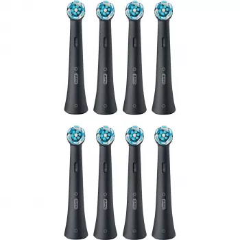 Rezerves zobu birstes galviņas Oral-B IOUR8BK 8 gab., melna
