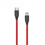 Silikona kabelis USB Type C - Lightning, 1m (sarkans)