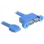 USB kabelis DeLOCK 82941 USB 3.2 Gen 1 0,45 m 2 x USB A zila