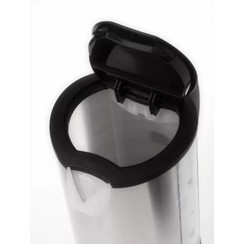 Adler AD 1216 elektriskā tējkanna 1,7 L Melna,Sudraba 2200 W