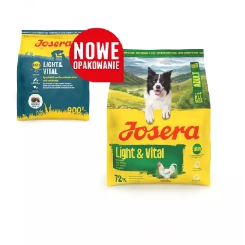 Sausā suņu barība JOSERA Adult Light & Vital 3 kg — mazkaloriju pilnvērtīga barība pieaugušiem suņiem, vistas gaļa, 29% olbaltumvielu