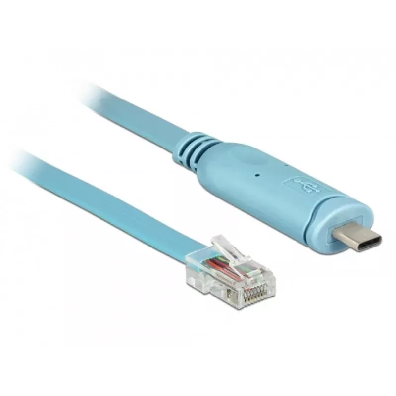 Seriālais kabelis DeLOCK 63914 USB Type-C RJ45 3m Zils