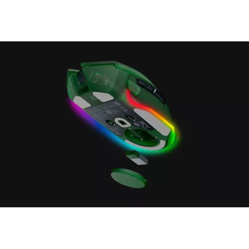 Pele Razer Basilisk V3 Pro 35K RF bezvadu + Bluetooth + USB Type-A
