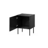 Nakts skapīšu komplekts 2 gab. Cama Meble ISLA 44,5×40×59 cm melns matēts MDF/skaidu plātne