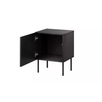 Nakts skapīšu komplekts 2 gab. Cama Meble ISLA 44,5×40×59 cm melns matēts MDF/skaidu plātne