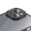 Baseus Glitter caurspīdīgs maciņš un rūdīta stikla komplekts iPhone 14 Plus (melns)