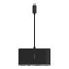 Belkin AVC005BTBK interfeisa centrmezgls USB 3.2 Gen 1 (3.1 Gen 1) Type-C Melns