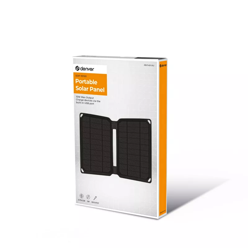 Saules panelis Denver PPS-42000 10 W Monokristālisks silīcijs USB