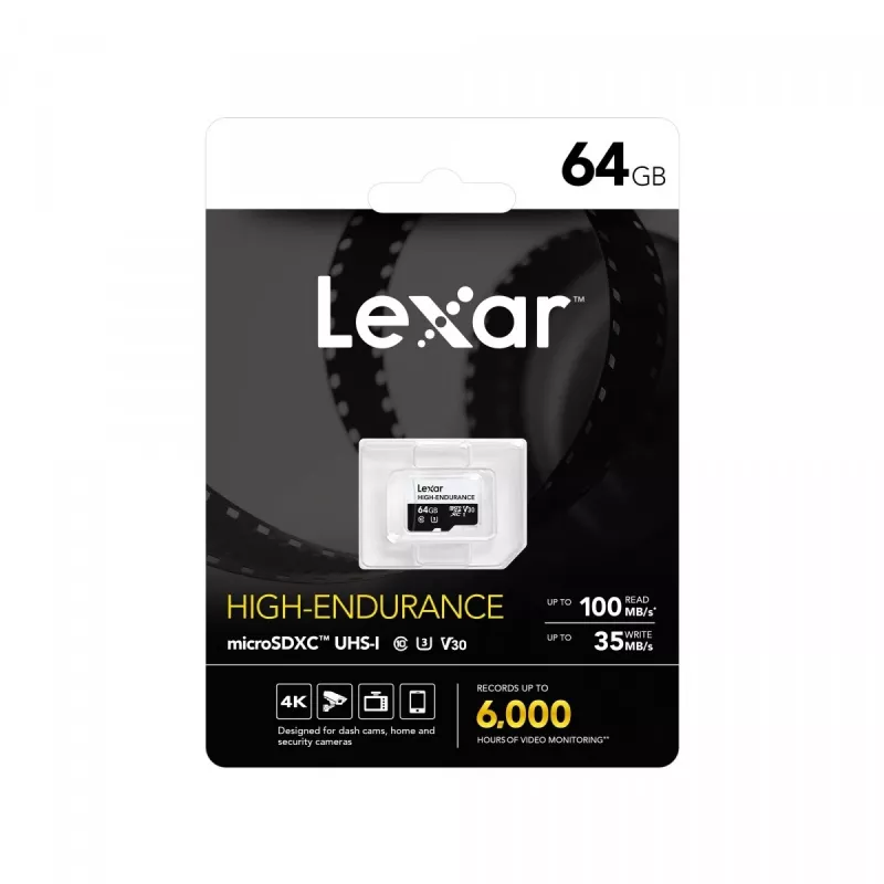 microSD High Endurance karte 64GB C10 A1 U1 V30 100/35MB/s